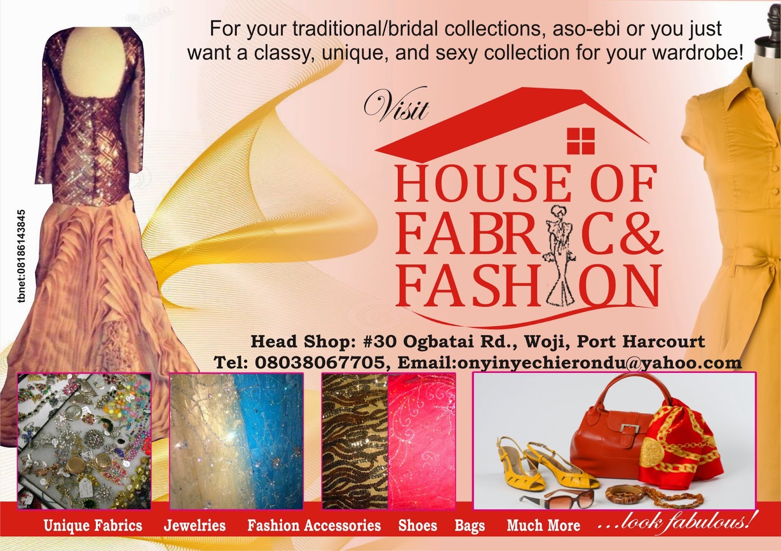 For That Distinctive Touch, Visit House Of Fabrics And Fashion